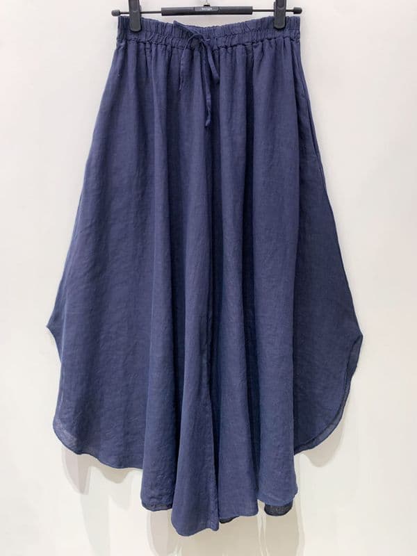 100% Linen Wide Leg Trousers