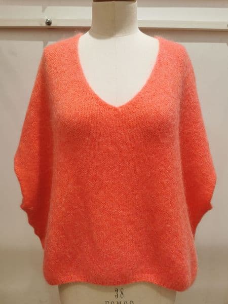 Fabulous Soft Knitted V-Neck Over-Jumper