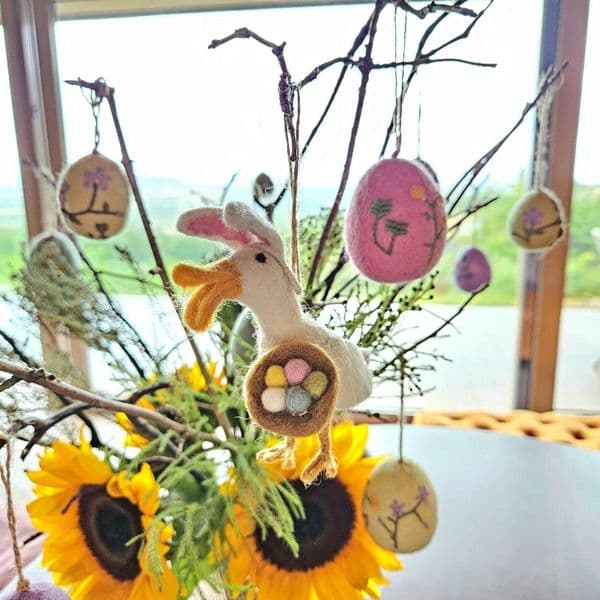 Gertrude the Easter Goose Hanging Decoration