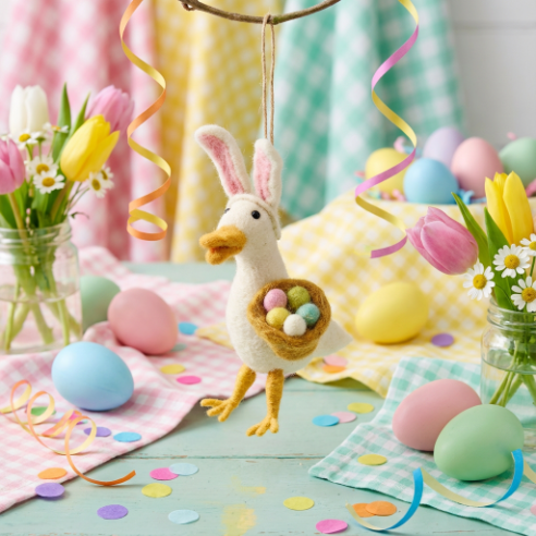 Gertrude the Easter Goose Hanging Decoration