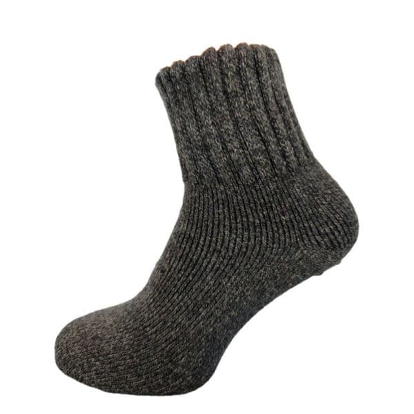 Grey thick wool blend socks with ribbed cuff Size 7 to 11