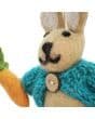 Handmade Felt Rabbit in Cardigan Easter  Decoration