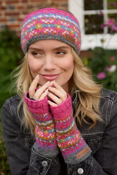 Iona Handwarmer Pink