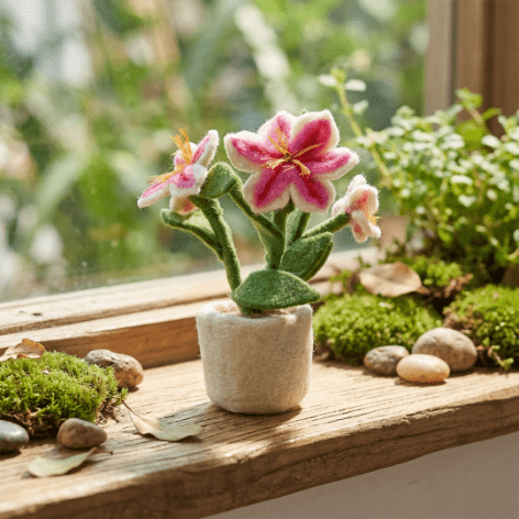 Luscious Lily Pot Decoration