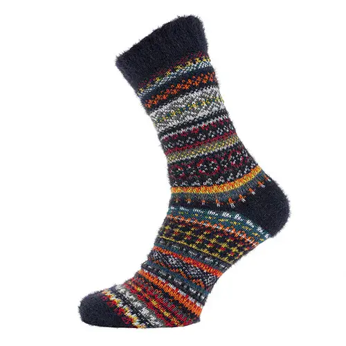 Multi Patterned  Nordic patterned wool blend socks Size 7 - 11