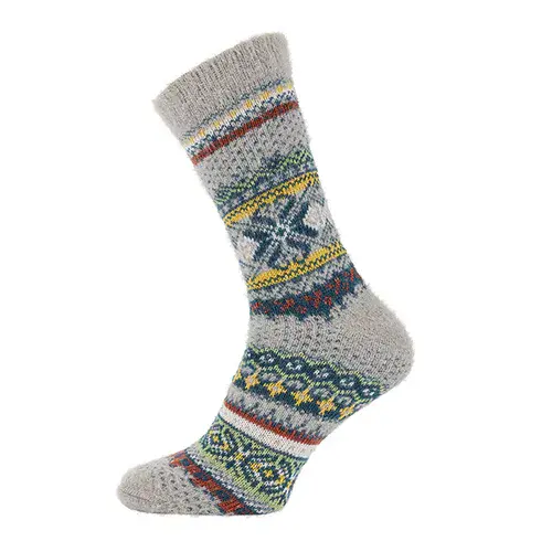 Multi Patterned  Nordic patterned wool blend socks Size 7 - 11