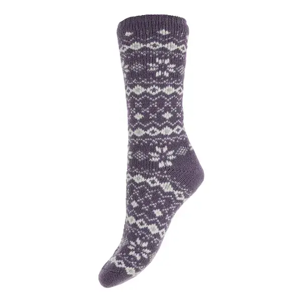 patterned Thermal Socks Size 4- 7