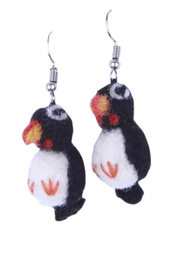 Puffin Earrings