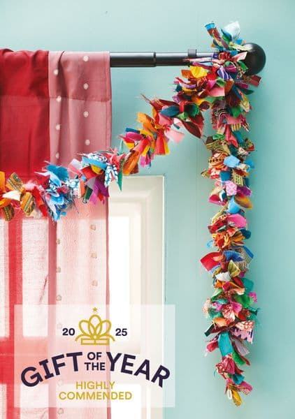Recycled Sari Eco Garland - Multi olour