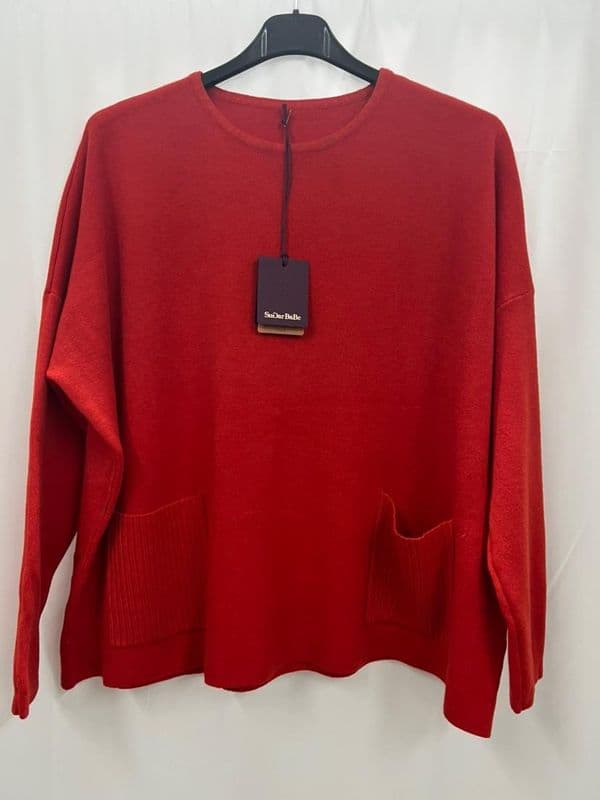 Ribbed Pocket Jumper