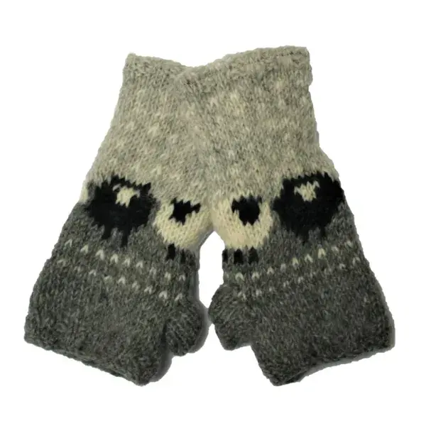 sheep wool wrist warmers