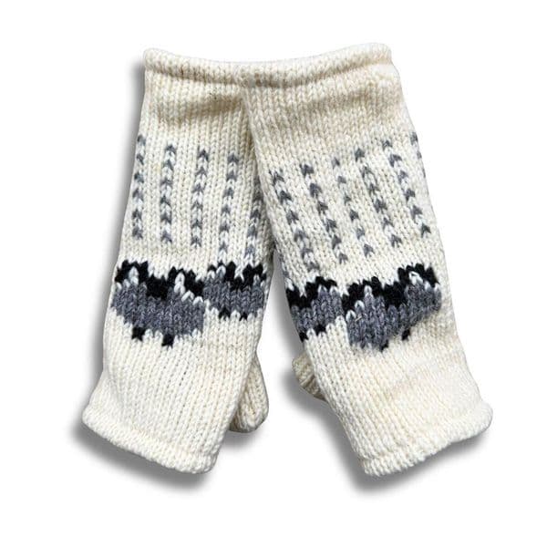 Sheep Wool Wrist Warmers in  Craam