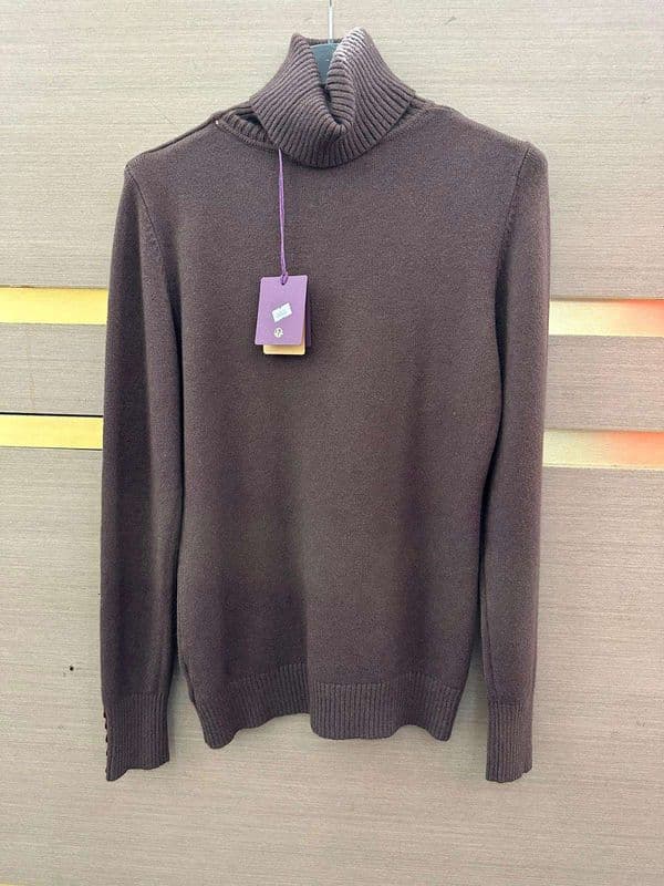 Soft Touch Knit Fitted Polo Neck