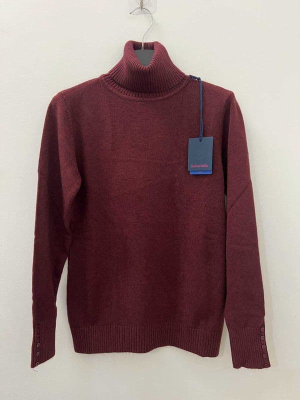 Soft Touch Knit Fitted Polo Neck