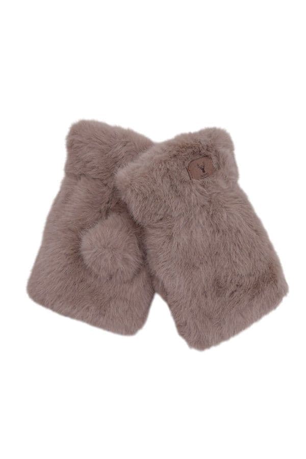 super Soft and snugly faux fur Hand / Wrist warmers