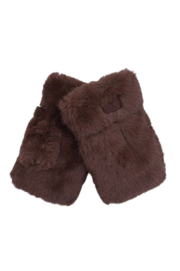 super Soft and snugly faux fur Hand / Wrist warmers
