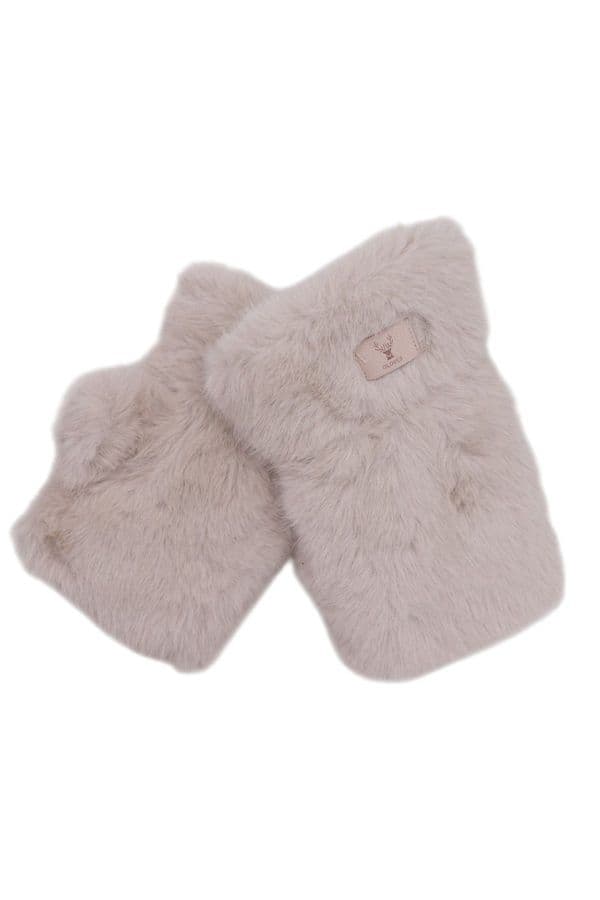 super Soft and snugly faux fur Hand / Wrist warmers