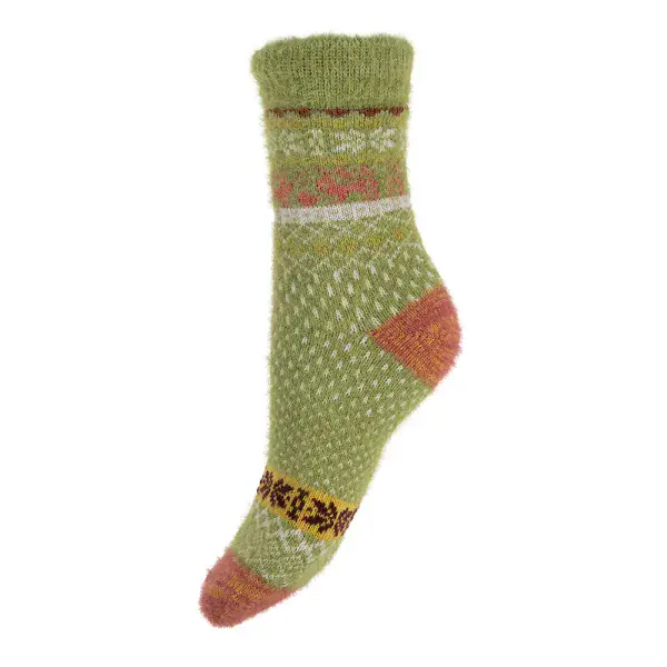 Super soft patterned soft Scandi Wool Blend sockssize 4-7