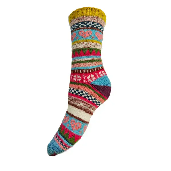 Super soft patterned Wool Blend socks Size 4-7