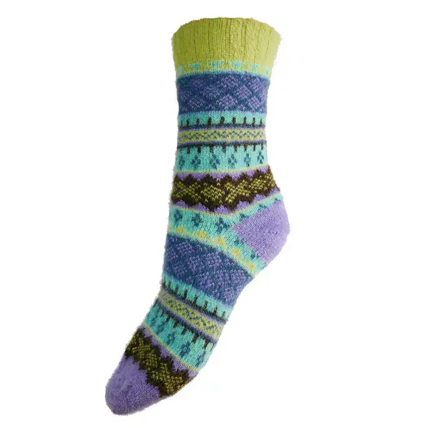 Super Soft Scandi patterned soft Wool Blend socks Size 4-7