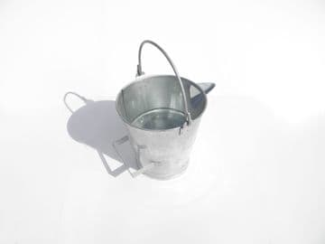 Galvanised V-lipped bucket - 15 litre heavy duty (quantity 21+)