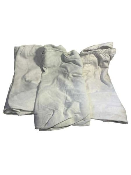 0-0 3 x White Crib Sheets