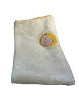 0-0 Bear Embroidered Pram Blanket