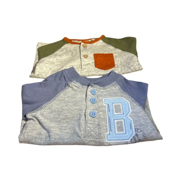 0-0 First Size 2 x Grandad Tops