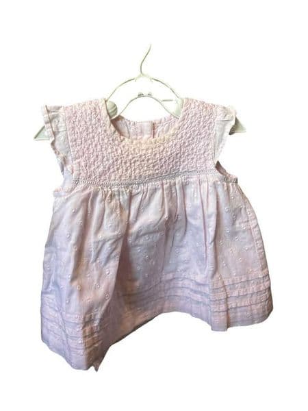0-0 George Pale Pink Smocked Sleeveless Dress