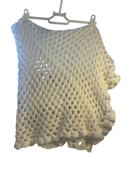 0-0 Hand Crochet Shawl/Blanket