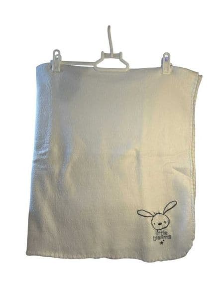 0-0 White Pram Blanket Little Dreams