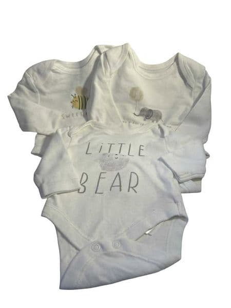 0-1 Month 3 x Sweet Creatures Bodysuits
