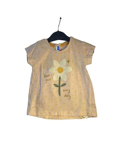 0-3 Month Daisy Print Tee Shirt