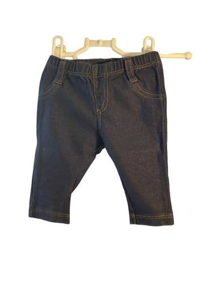 0-3 Month Denim Blue Leggings