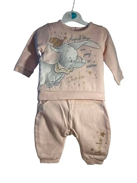 0-3 Month Dumbo Jogger Set