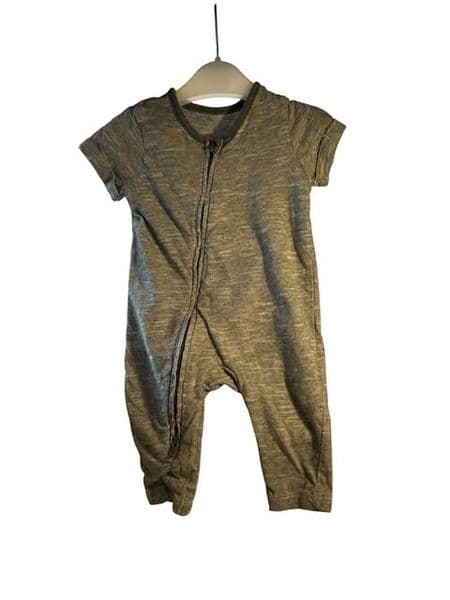 0-3 Month Grey Marl Romper