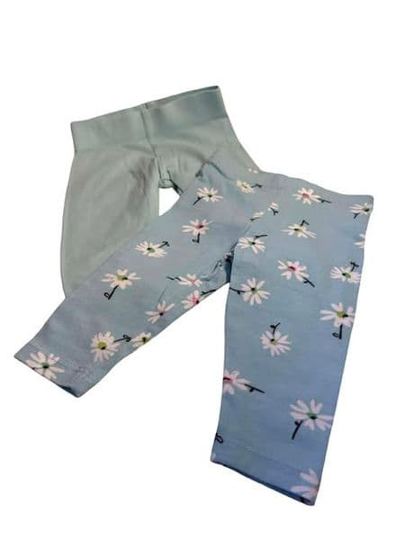 0-3 Month Light Blue Leggings