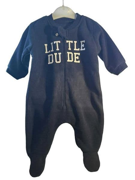 0-3 Month Little Dude Sleepsuit