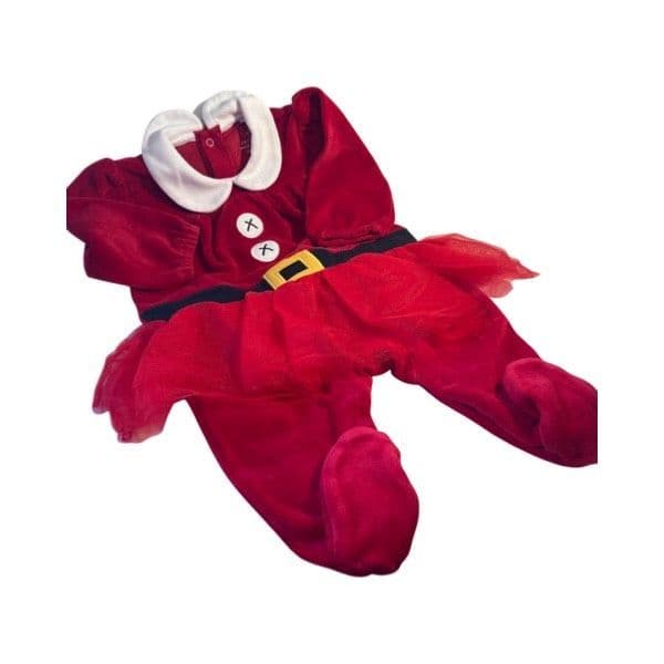 0-3 Month Mrs Claus Sleepsuit