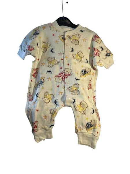 0-3 Month Pastel Bear Plysuit