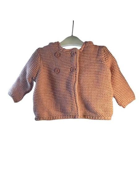 0-3 Month Pink Hooded Coat