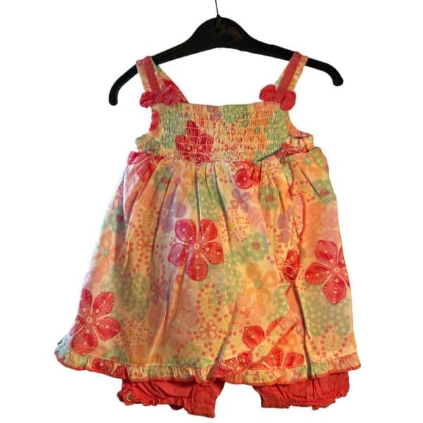 0-3 Month Pink Knickerbocker Dress