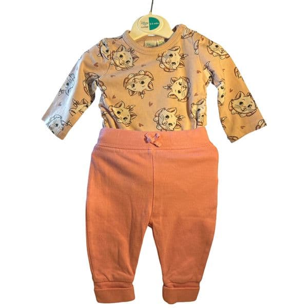 0-3 Month Pink Trousers and Body