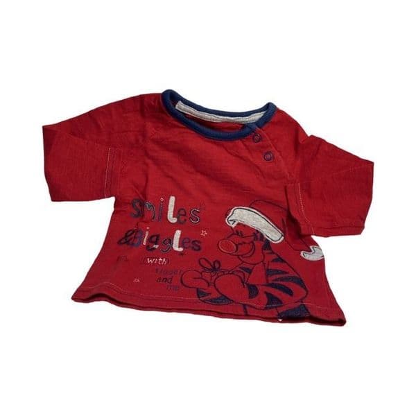 0-3 Month Red Tigger Top
