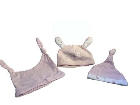 0-6 Month 3 x Baby Hats