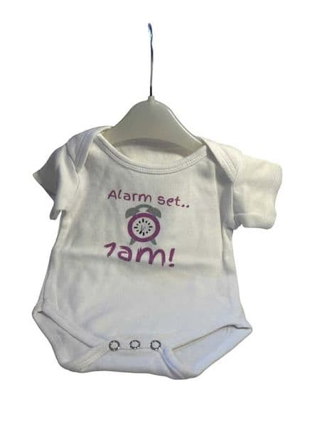 0-6 Month Alarm Set Bodysuit.