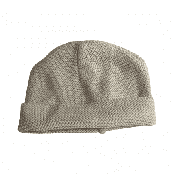 0-6 Month Cream Knitted Hat