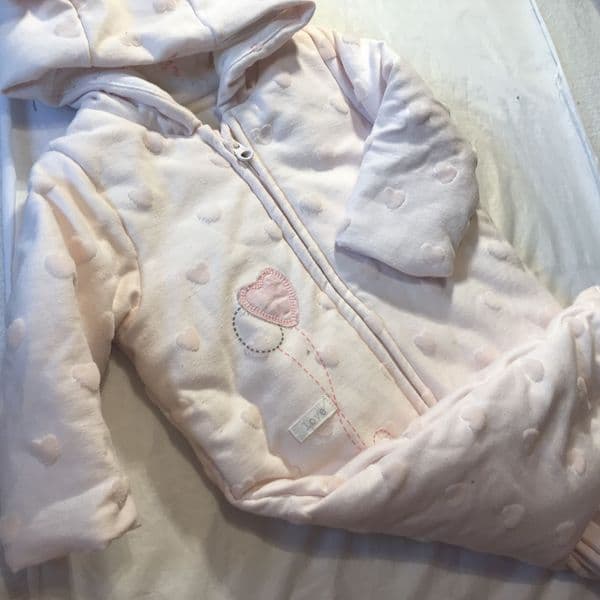 1-3 Month Pink Snowsuit