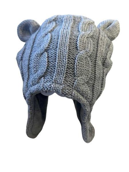 12-13 Month Grey Flap Hat