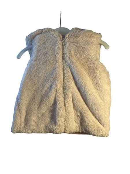 12-18 Month Pale Pink Fur Style Body Warmer